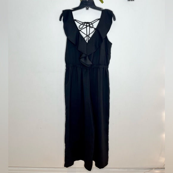 Molly Bracken Ruffle Collar Wide Leg Jumpsuit - Picture 1 of 9